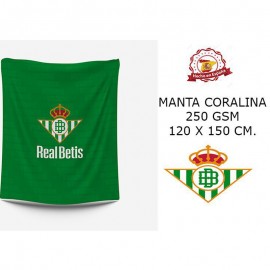 Manta coralina REAL BETIS 120x150